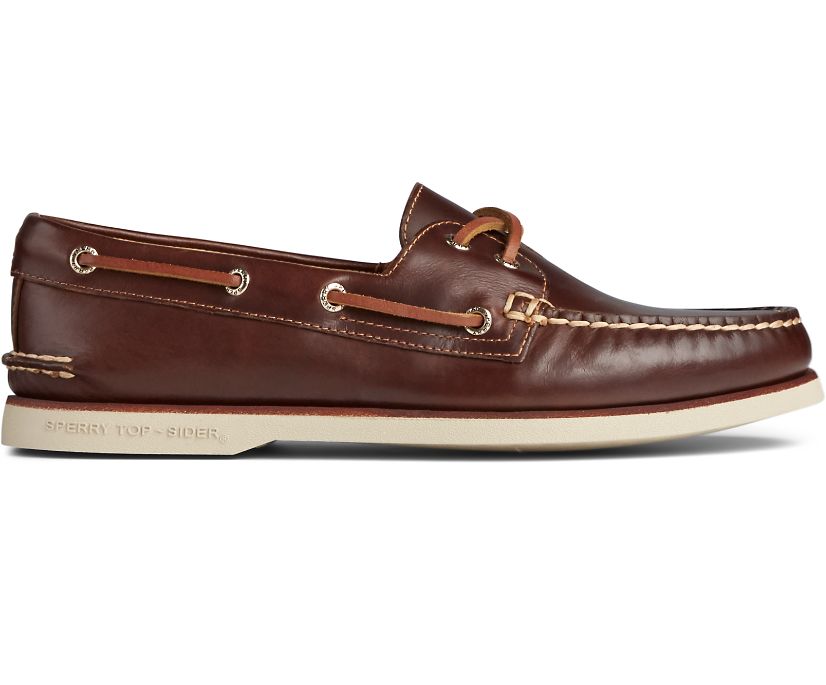 Sperry Gold Cup Authentic Original Orleans Boat Shoes - Men's Boat Shoes - Brown [FJ1690574] Sperry